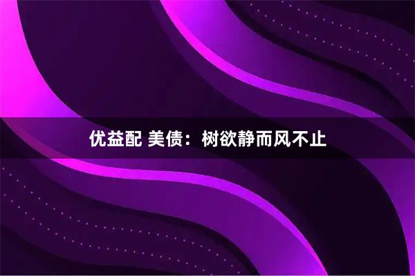 优益配 美债：树欲静而风不止